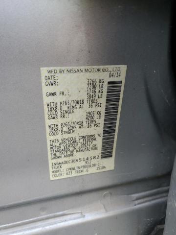 Photo 11 VIN: 1N6AA0EC3EN514582 - NISSAN TITAN S 