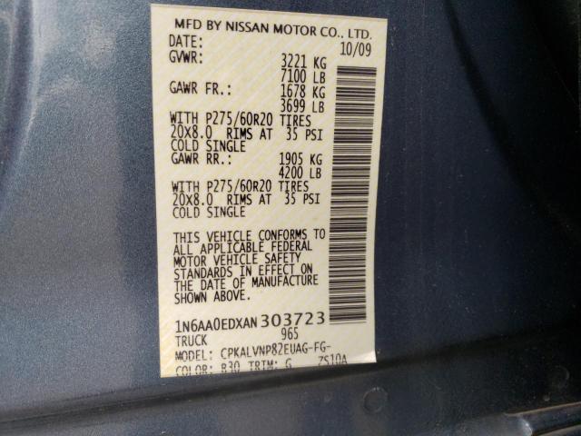 Photo 11 VIN: 1N6AA0EDXAN303723 - NISSAN TITAN XE 