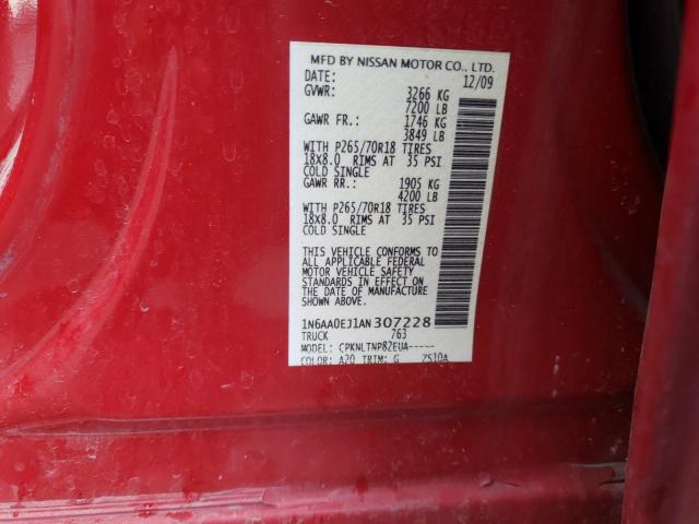 Photo 9 VIN: 1N6AA0EJ1AN307228 - NISSAN TITAN XE 