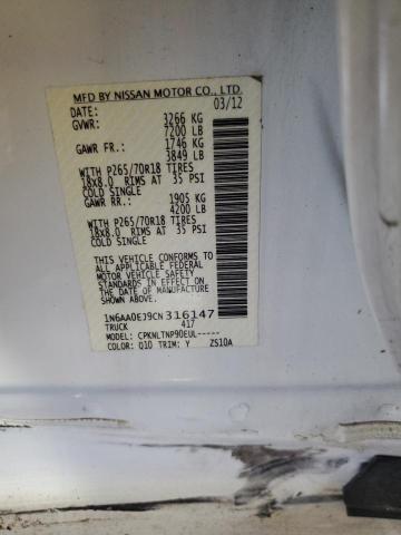 Photo 12 VIN: 1N6AA0EJ9CN316147 - NISSAN TITAN S 