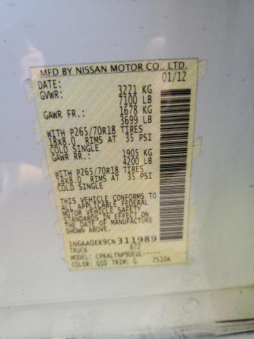 Photo 11 VIN: 1N6AA0EK9CN311989 - NISSAN TITAN S 