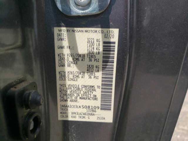 Photo 9 VIN: 1N6AA1CE3LN508109 - NISSAN TITAN S 