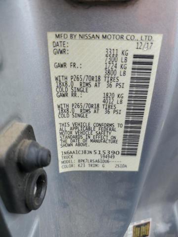 Photo 11 VIN: 1N6AA1CJ8JN515390 - NISSAN TITAN 