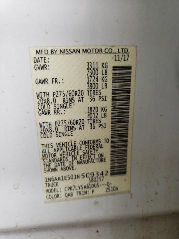 Photo 11 VIN: 1N6AA1E50JN509342 - NISSAN TITAN SV 