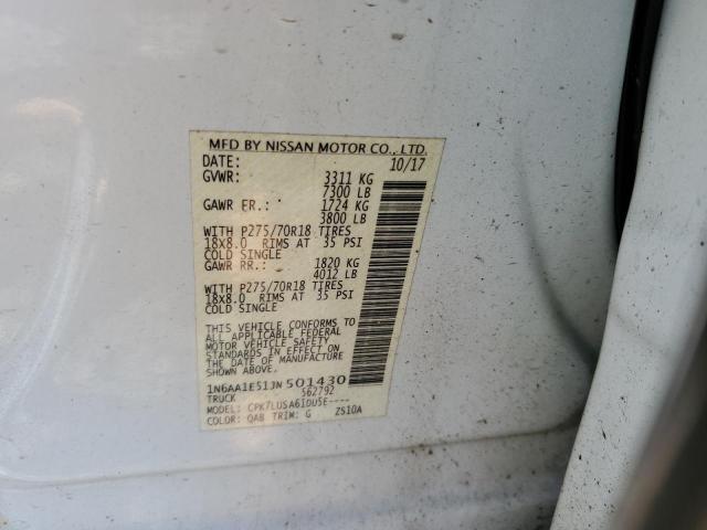 Photo 11 VIN: 1N6AA1E51JN501430 - NISSAN TITAN SV 