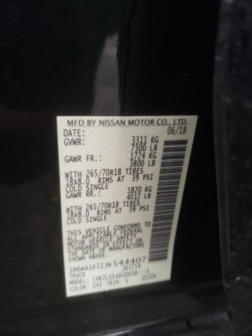 Photo 11 VIN: 1N6AA1E51JN544407 - NISSAN TITAN SV 