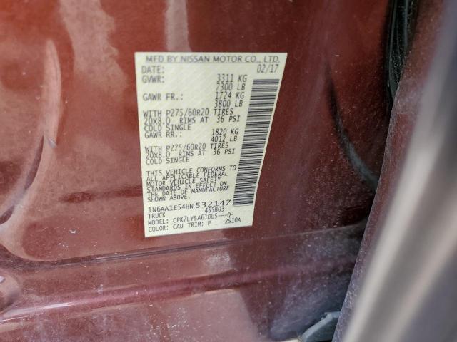 Photo 9 VIN: 1N6AA1E54HN532147 - NISSAN TITAN SV 