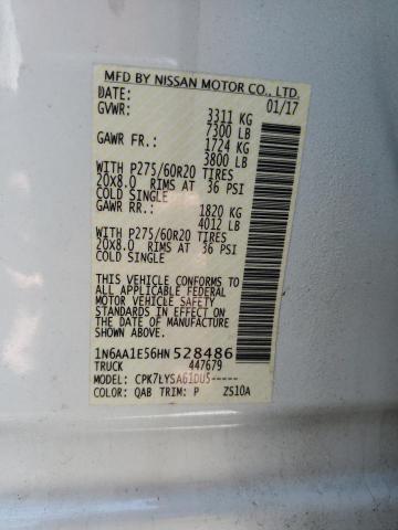 Photo 11 VIN: 1N6AA1E56HN528486 - NISSAN TITAN SV 