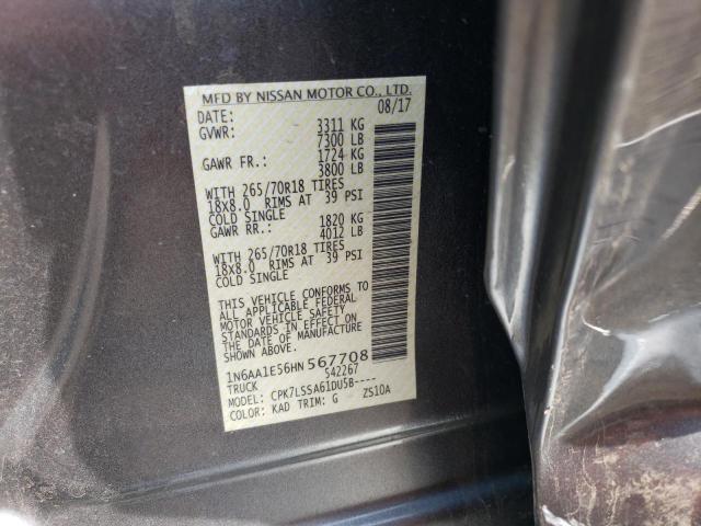 Photo 12 VIN: 1N6AA1E56HN567708 - NISSAN TITAN SV 