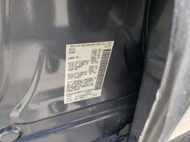 Photo 9 VIN: 1N6AA1E58KN533695 - NISSAN TITAN SV 