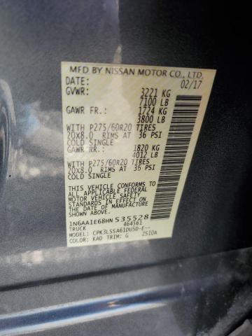 Photo 11 VIN: 1N6AA1E68HN535528 - NISSAN TITAN 