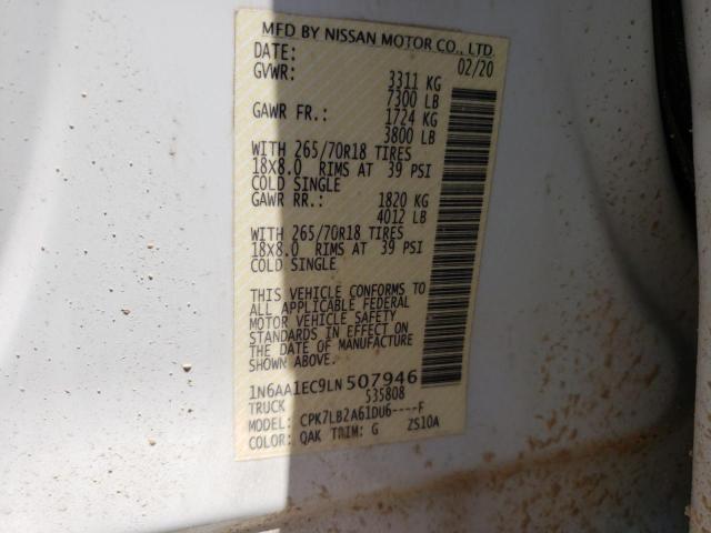 Photo 9 VIN: 1N6AA1EC9LN507946 - NISSAN TITAN S 