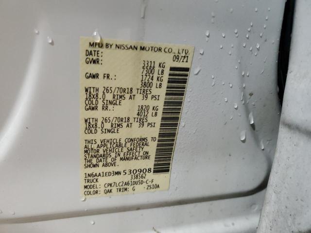 Photo 11 VIN: 1N6AA1ED3MN530908 - NISSAN TITAN 