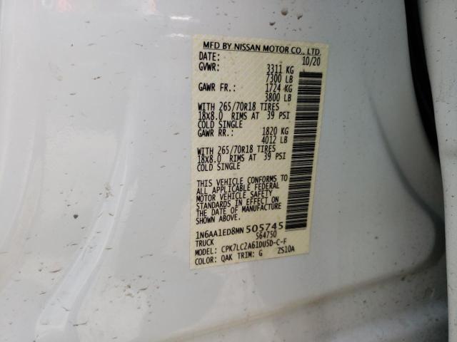 Photo 11 VIN: 1N6AA1ED8MN505745 - NISSAN TITAN 