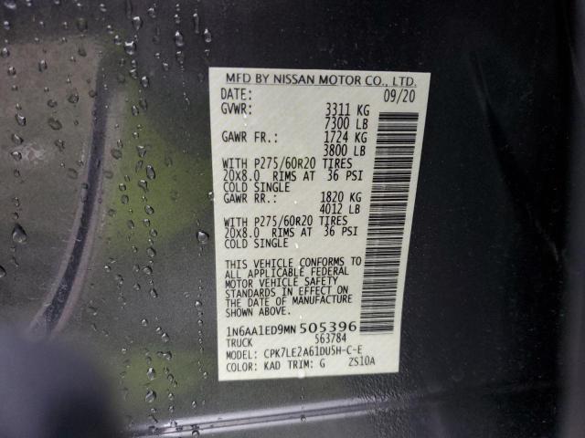 Photo 11 VIN: 1N6AA1ED9MN505396 - NISSAN TITAN SV 