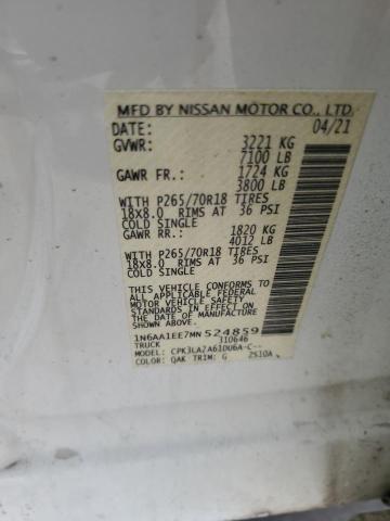 Photo 12 VIN: 1N6AA1EE7MN524859 - NISSAN TITAN S 