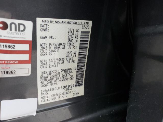 Photo 11 VIN: 1N6AA1EF9LN506855 - NISSAN TITAN 