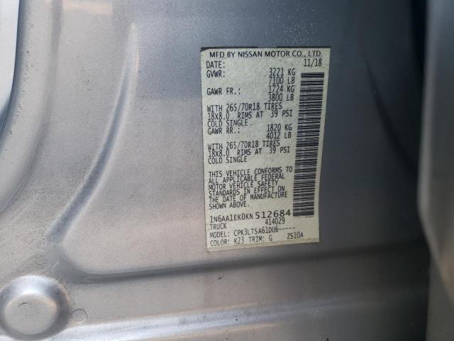 Photo 11 VIN: 1N6AA1EK0KN512684 - NISSAN TITAN S 