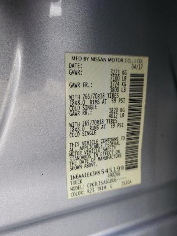 Photo 12 VIN: 1N6AA1EK3HN545199 - NISSAN TITAN S 