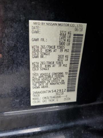 Photo 11 VIN: 1N6AA1EK7JN542912 - NISSAN TITAN S 