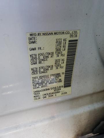 Photo 11 VIN: 1N6AA1EK8HN506589 - NISSAN TITAN 