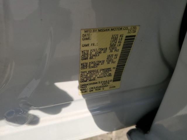 Photo 11 VIN: 1N6AA1EK8HN524610 - NISSAN TITAN S 