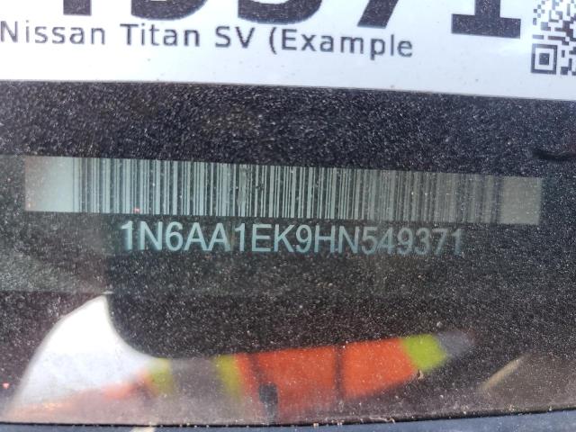 Photo 12 VIN: 1N6AA1EK9HN549371 - NISSAN TITAN 