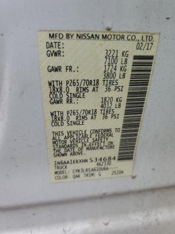 Photo 12 VIN: 1N6AA1EKXHN534684 - NISSAN TITAN 