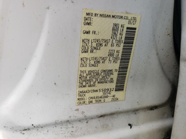 Photo 11 VIN: 1N6AA1F19HN550932 - NISSAN TITAN 