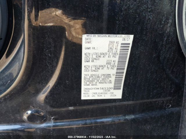 Photo 8 VIN: 1N6AA1F43HN565100 - NISSAN TITAN XD 