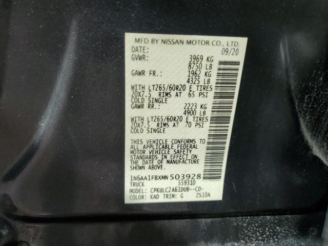 Photo 11 VIN: 1N6AA1FBXMN503928 - NISSAN TITAN 