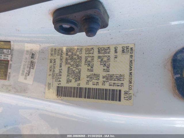 Photo 8 VIN: 1N6AA1R7XHN568145 - NISSAN TITAN 