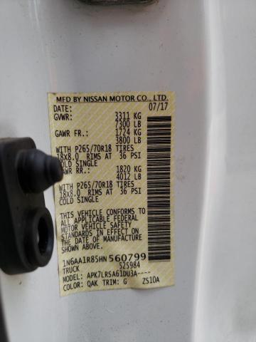 Photo 11 VIN: 1N6AA1R85HN560799 - NISSAN TITAN S 