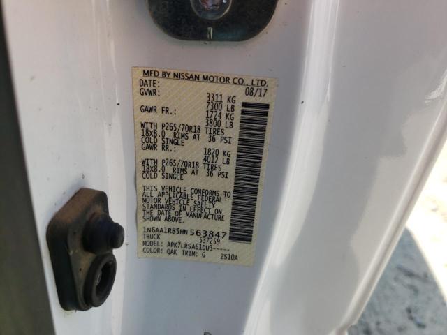 Photo 9 VIN: 1N6AA1R85HN563847 - NISSAN TITAN 