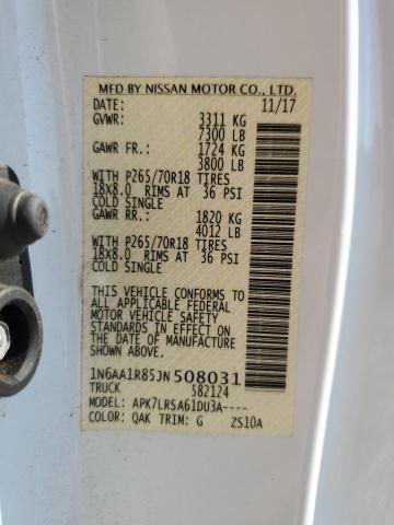 Photo 9 VIN: 1N6AA1R85JN508031 - NISSAN TITAN S 