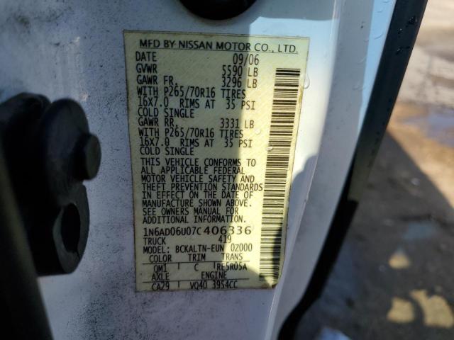 Photo 11 VIN: 1N6AD06U07C406336 - NISSAN FRONTIER K 