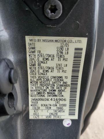 Photo 11 VIN: 1N6AD06U16C416906 - NISSAN FRONTIER 