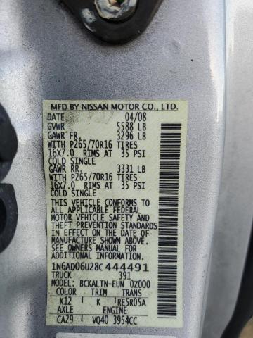 Photo 11 VIN: 1N6AD06U28C444491 - NISSAN FRONTIER K 