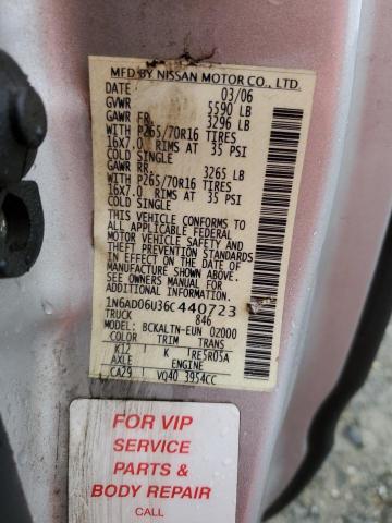 Photo 11 VIN: 1N6AD06U36C440723 - NISSAN FRONTIER K 