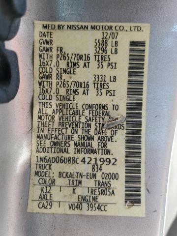 Photo 11 VIN: 1N6AD06U88C421992 - NISSAN FRONTIER K 