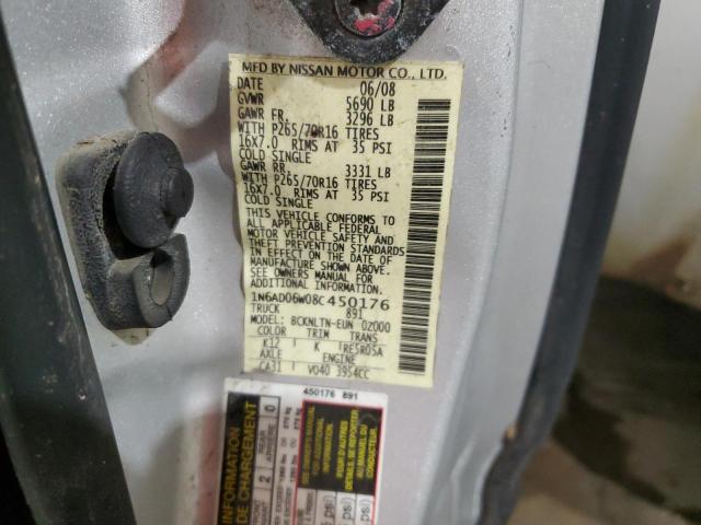 Photo 12 VIN: 1N6AD06W08C450176 - NISSAN FRONTIER K 