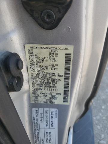 Photo 11 VIN: 1N6AD06W15C415433 - NISSAN FRONTIER K 