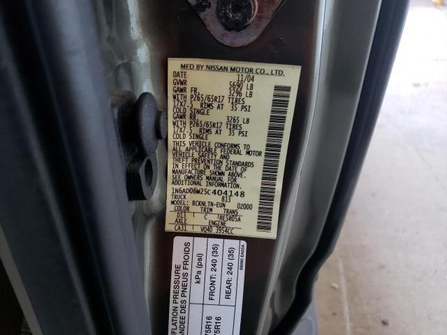 Photo 11 VIN: 1N6AD06W25C404148 - NISSAN FRONTIER K 