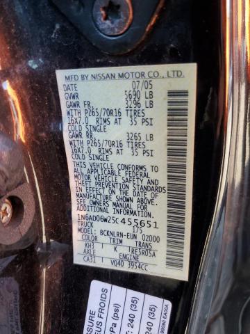 Photo 11 VIN: 1N6AD06W25C455651 - NISSAN FRONTIER K 