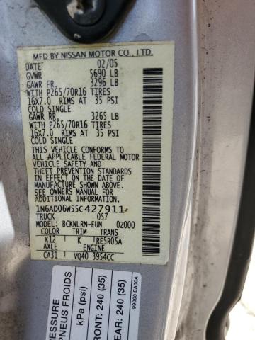 Photo 11 VIN: 1N6AD06W55C427911 - NISSAN FRONTIER K 