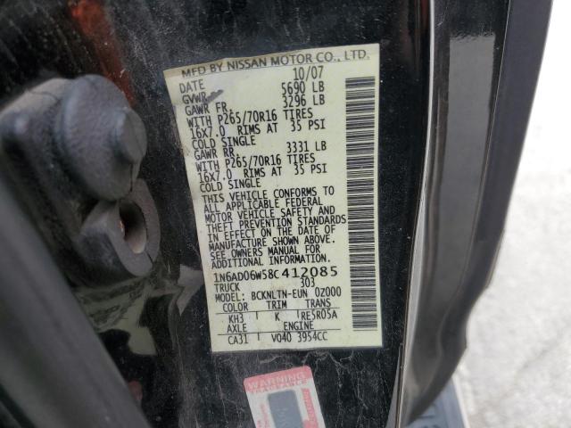 Photo 11 VIN: 1N6AD06W58C412085 - NISSAN FRONTIER K 