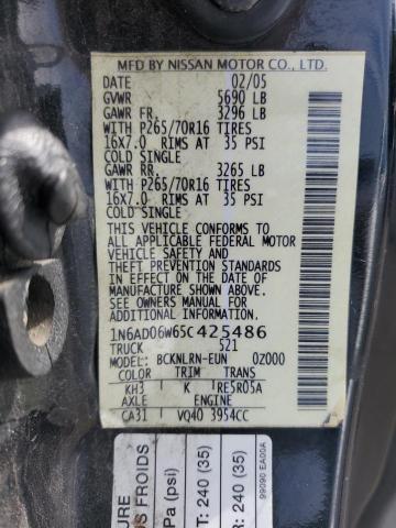 Photo 11 VIN: 1N6AD06W65C425486 - NISSAN FRONTIER K 