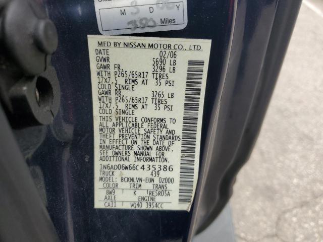 Photo 11 VIN: 1N6AD06W66C435386 - NISSAN FRONTIER 