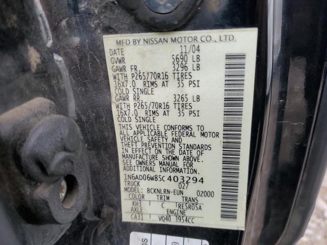 Photo 12 VIN: 1N6AD06W85C403294 - NISSAN FRONTIER 