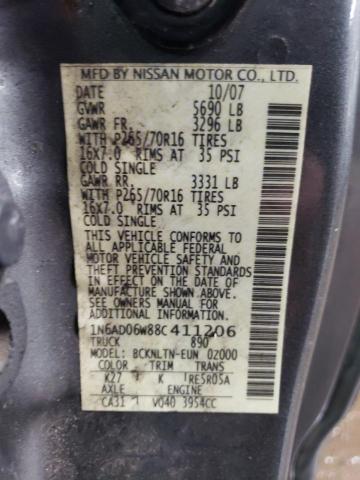 Photo 11 VIN: 1N6AD06W88C411206 - NISSAN FRONTIER 